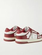 AMIRI - Skel-Top Colour-Block Leather Sneakers - Burgundy