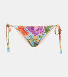 Farm Rio Flower Scarves bikini bottoms