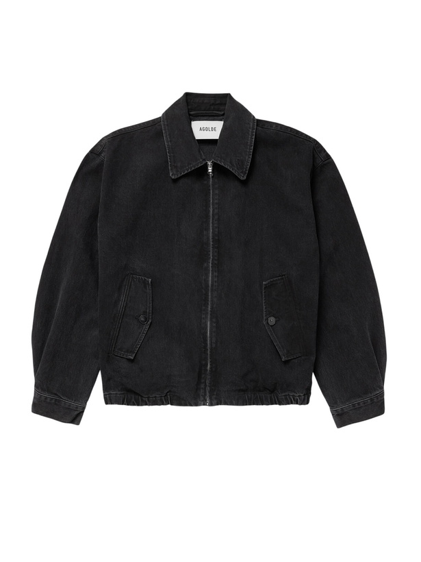 Photo: AGOLDE - Torres Organic and Recycled-Denim Blouson Jacket - Black