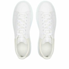 Alexander McQueen Men's Wedge Sole Sneakers in White/Vanilla