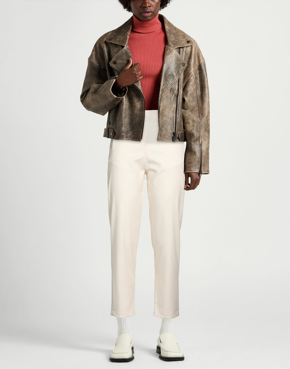 Jijil Womens Pants Ivory