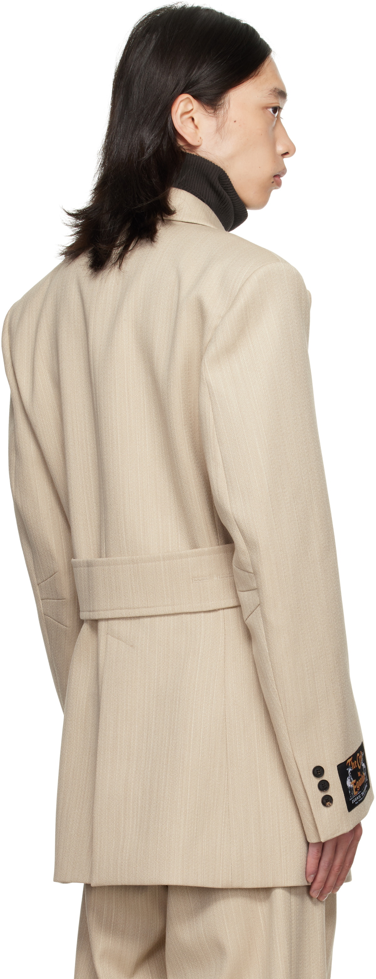 EGONlab Beige Oversized Blazer