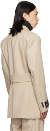 EGONlab Beige Oversized Blazer