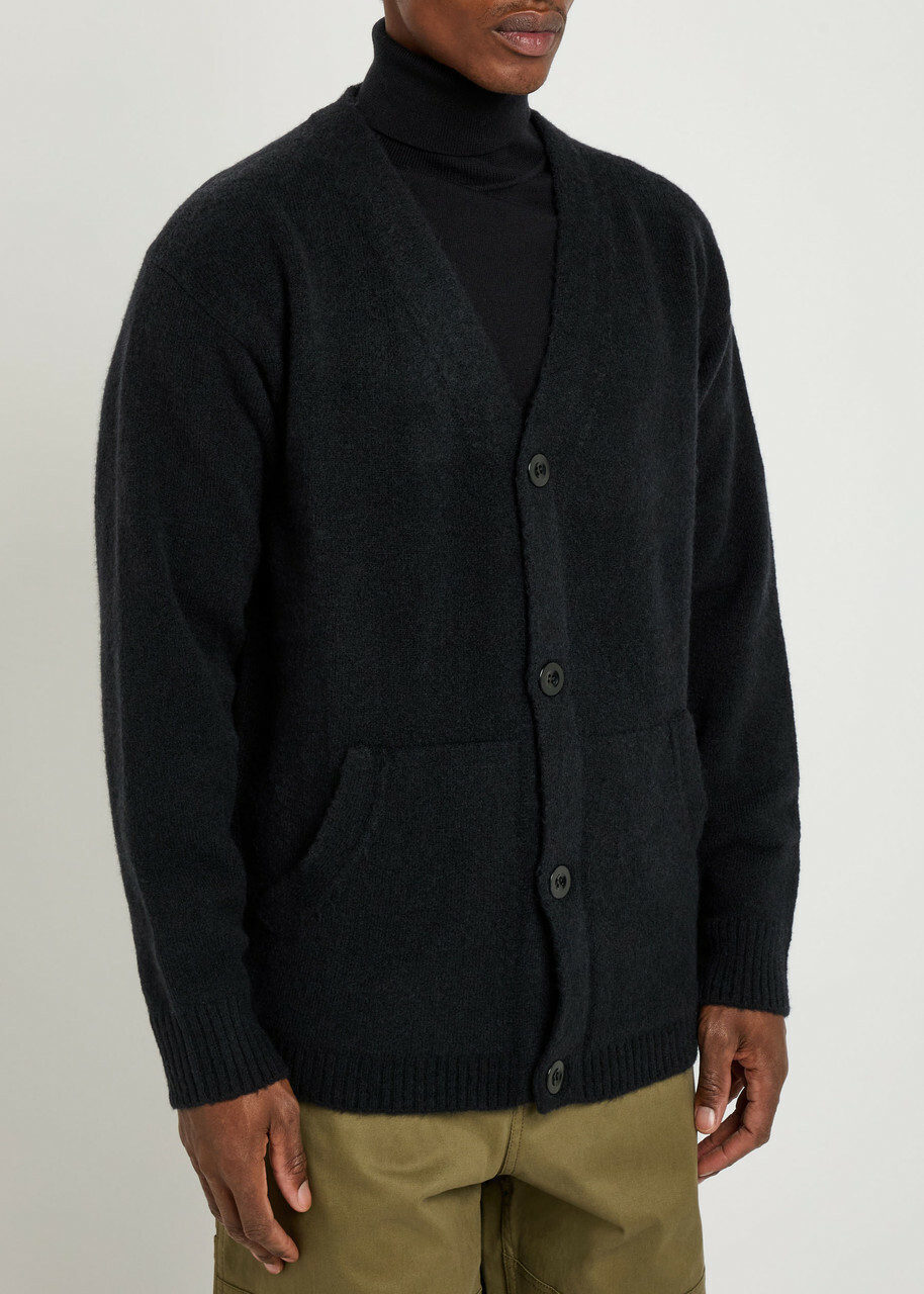 Ten C Wool-blend Cardigan Black