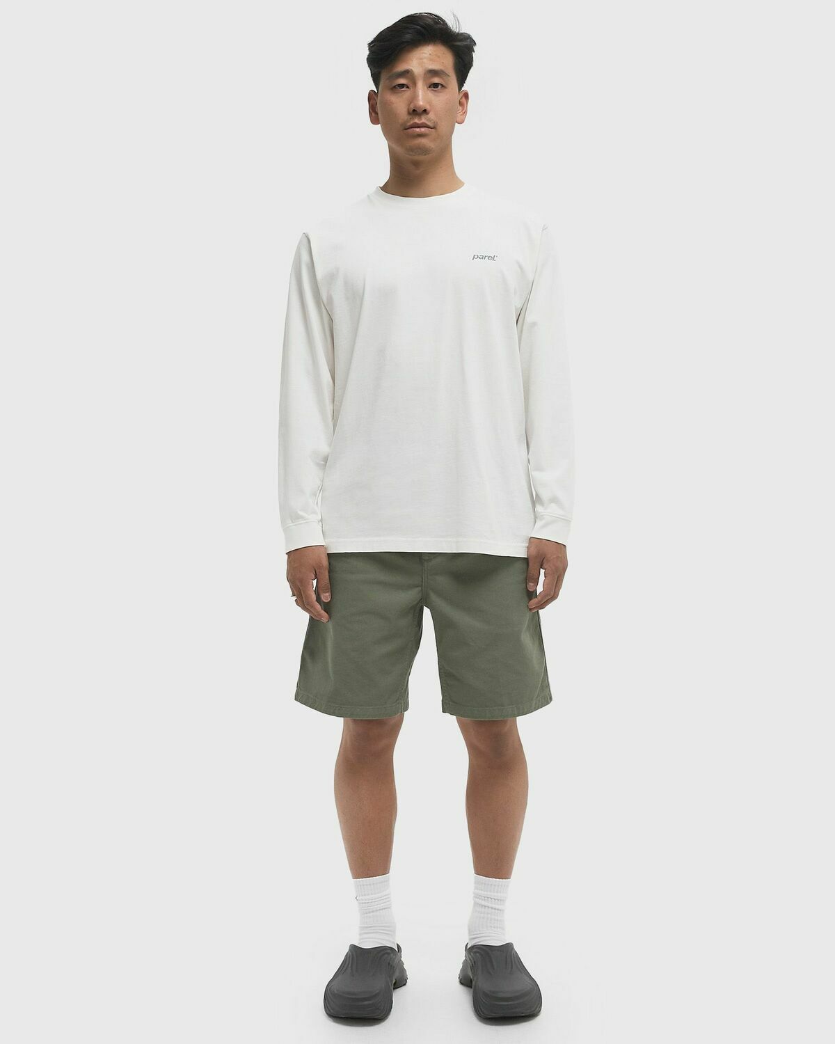 Parel studios BP LS White Mens Longsleefe