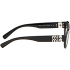 Miu Miu Eyewear Black Rectangular Sunglasses