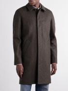A.P.C. - Auster Brushed Wool-Blend Coat - Brown