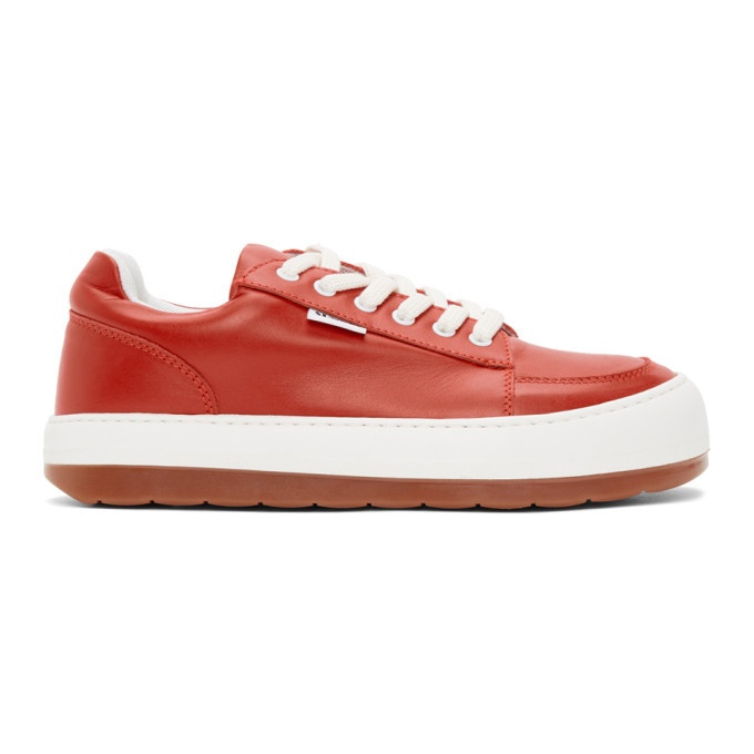 Photo: Sunnei Red Leather Dreamy Sneakers