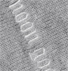 Noon Goons - Schiridge Logo-Embroidered Ribbed-Knit Beanie - Gray