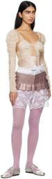 Collina Strada White Sheer Shorts