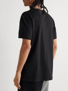 Alexander McQueen - Printed Cotton-Jersey T-Shirt - Black