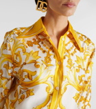 Dolce&Gabbana Majolica silk twill shirt