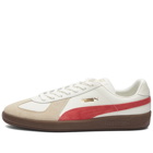 Puma Men's Army Trainer Sneakers in Warm White/Granola/Astro Red