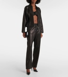 The Sei Leather bra top