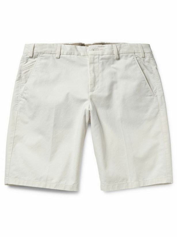 Photo: Loro Piana - Stretch-Cotton Bermuda Shorts - Neutrals