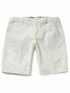 Loro Piana - Stretch-Cotton Bermuda Shorts - Neutrals