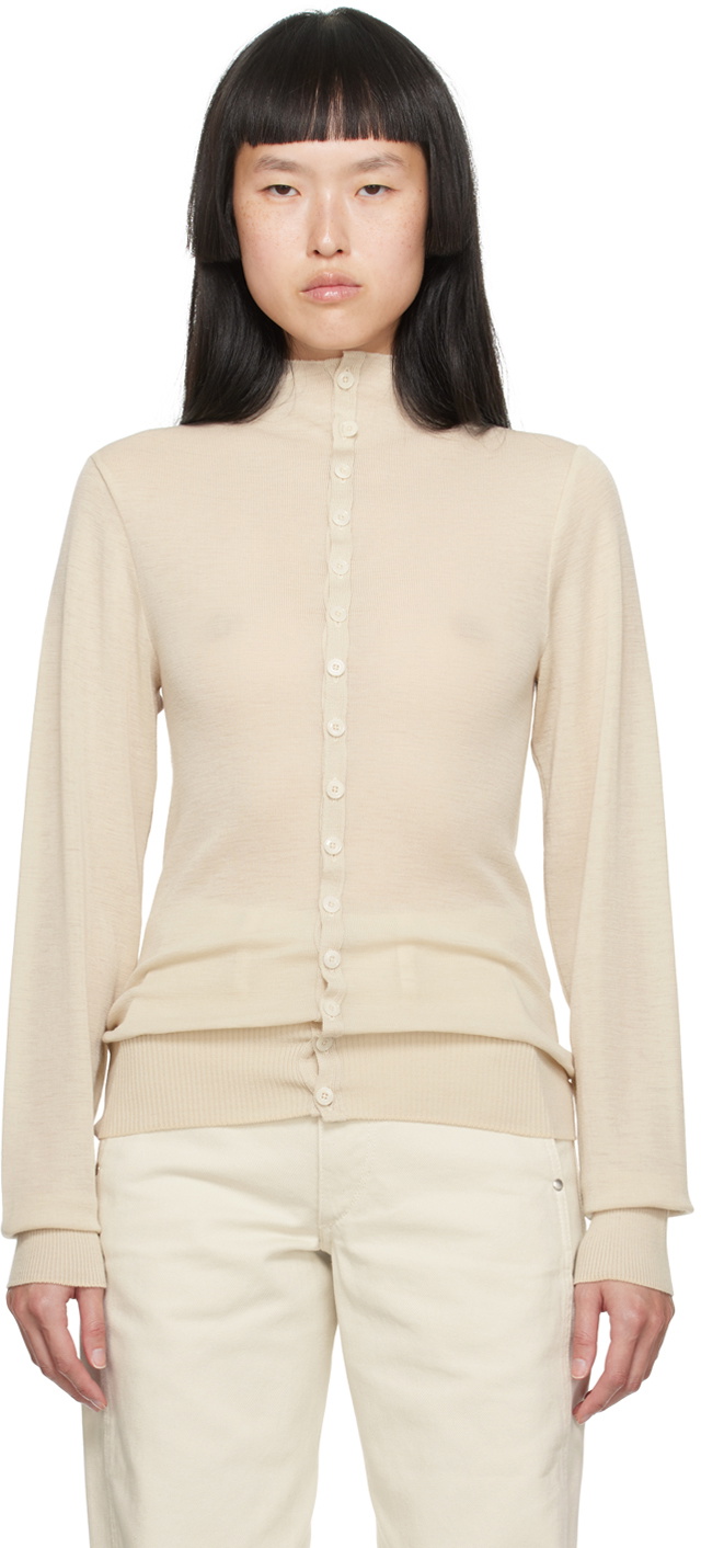 LEMAIRE Off-White Fitted Cardigan Lemaire