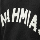 Nahmias Men's Logo Intarsia Crew Knit in Black