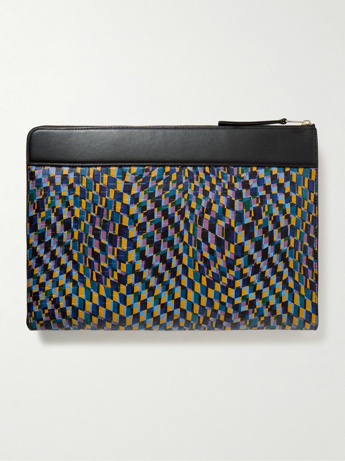 Paul Smith - Embossed Printed Leather Laptop Case