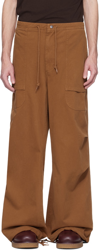 Photo: Entire Studios Brown Barren Cargo Trousers