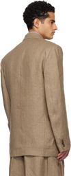 Hed Mayner Brown Linen Blazer