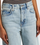 Frame The Bow Crop barrel-leg jeans