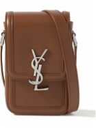 SAINT LAURENT - Solferino Mini Logo-Embellished Leather Messenger Bag