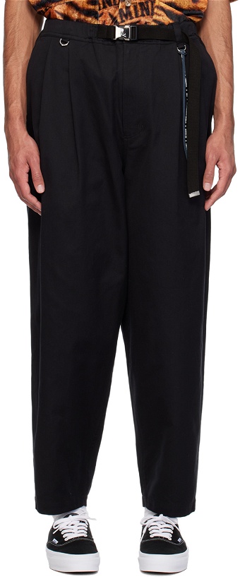 Photo: MASTERMIND WORLD Black Belted Trousers