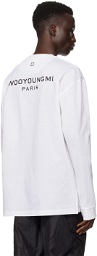 Wooyoungmi White Printed Long Sleeve T-Shirt