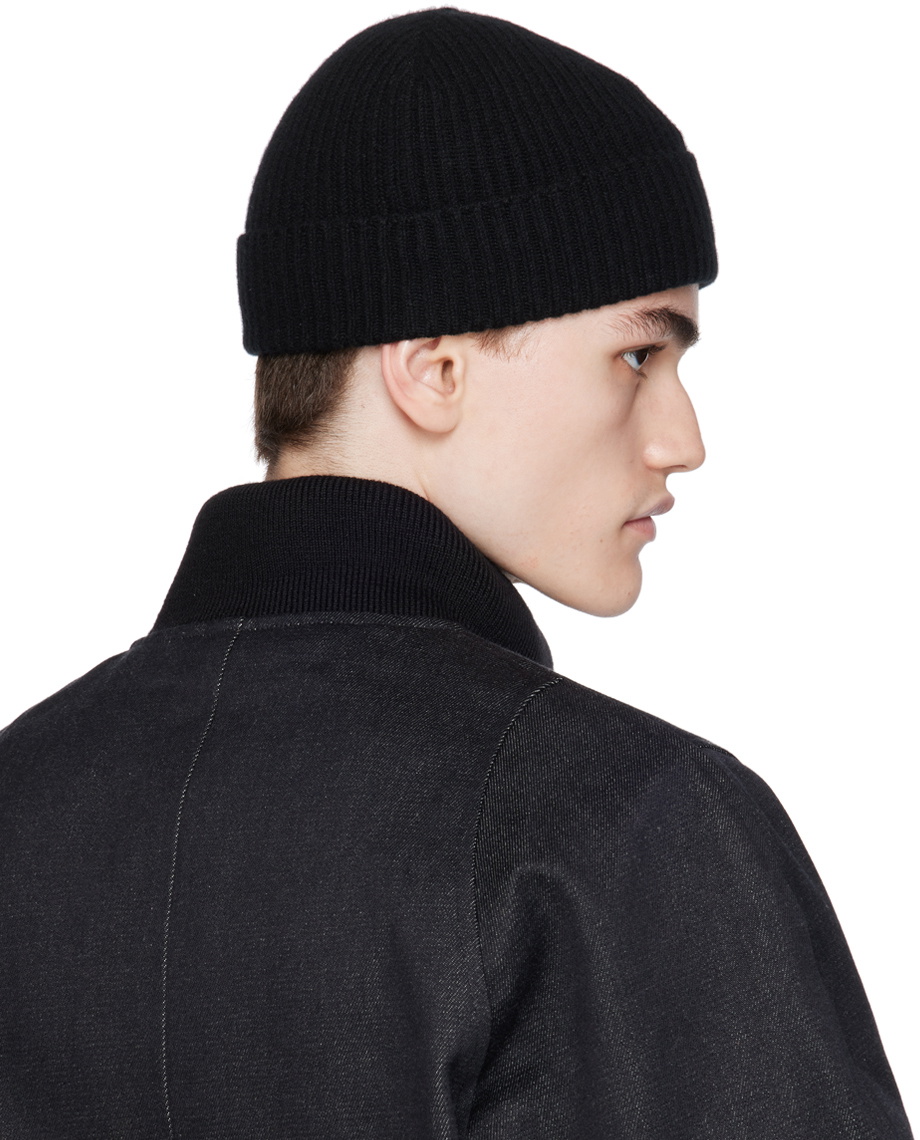 3MAN Black Ribbed Beanie