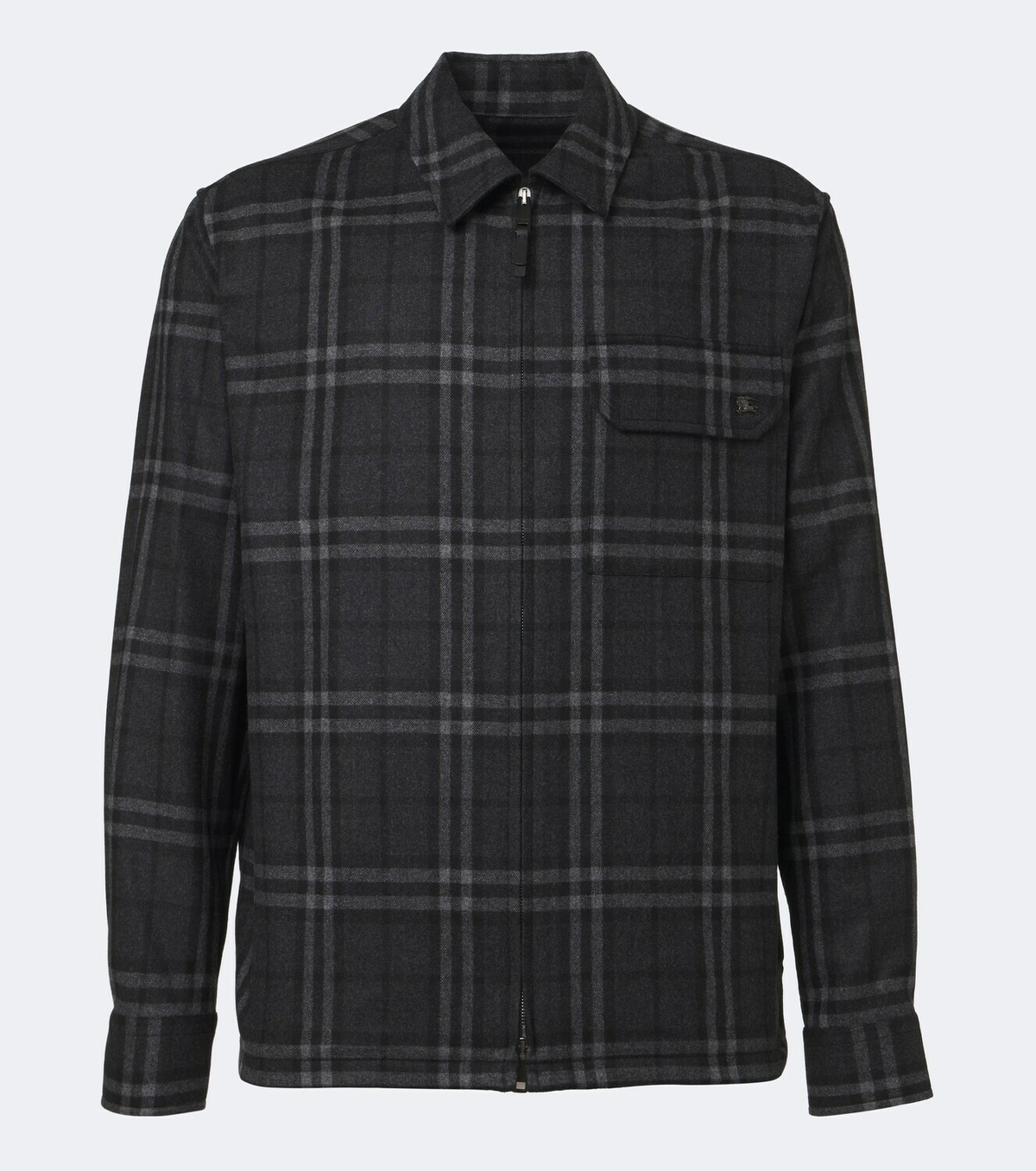 Burberry Burberry Check wool and cashmere jacket