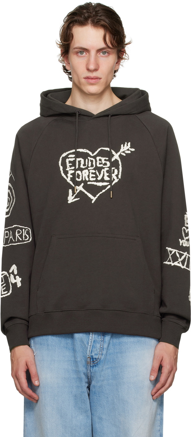 Études Brown Racing Graffiti Hoodie Etudes