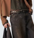 Our Legacy Billow studded leather belt