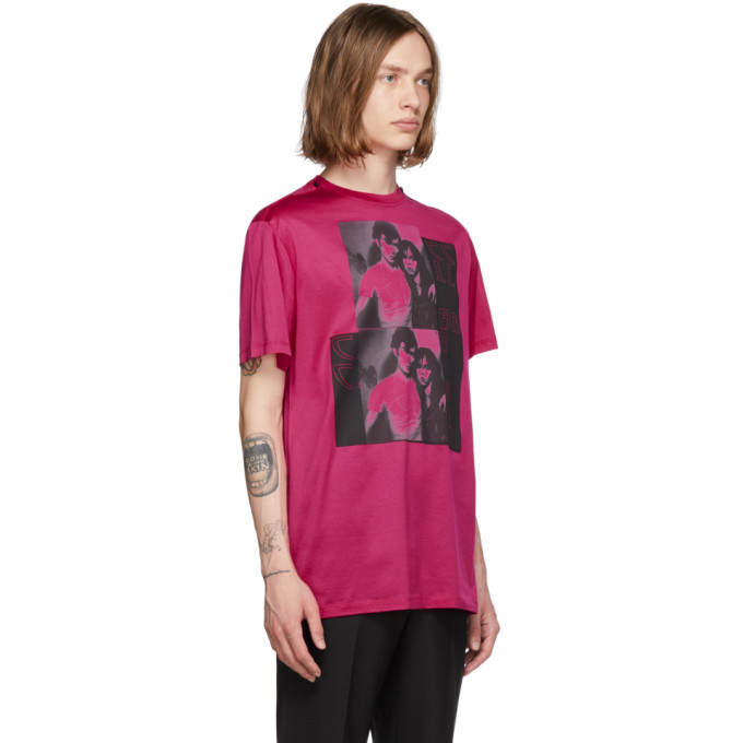 Raf Simons Red and Pink Layered Shirt Raf Simons