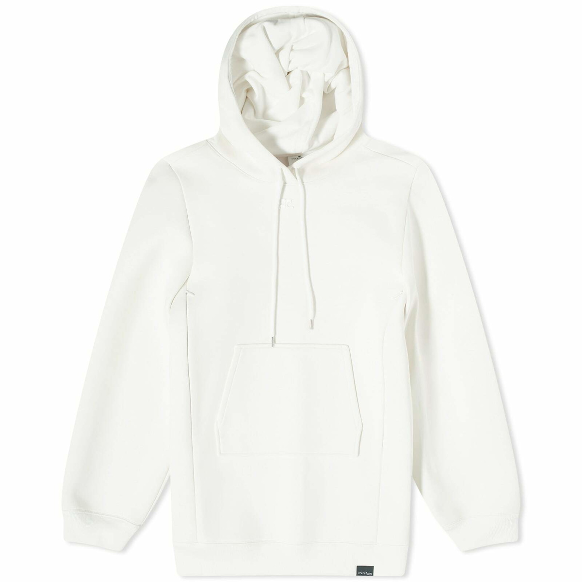 Photo: Courrèges Women's Cocoon Stonewashed Hooded Mini Dress in Heritage White