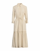 Peserico Womens Midi dress in Beige