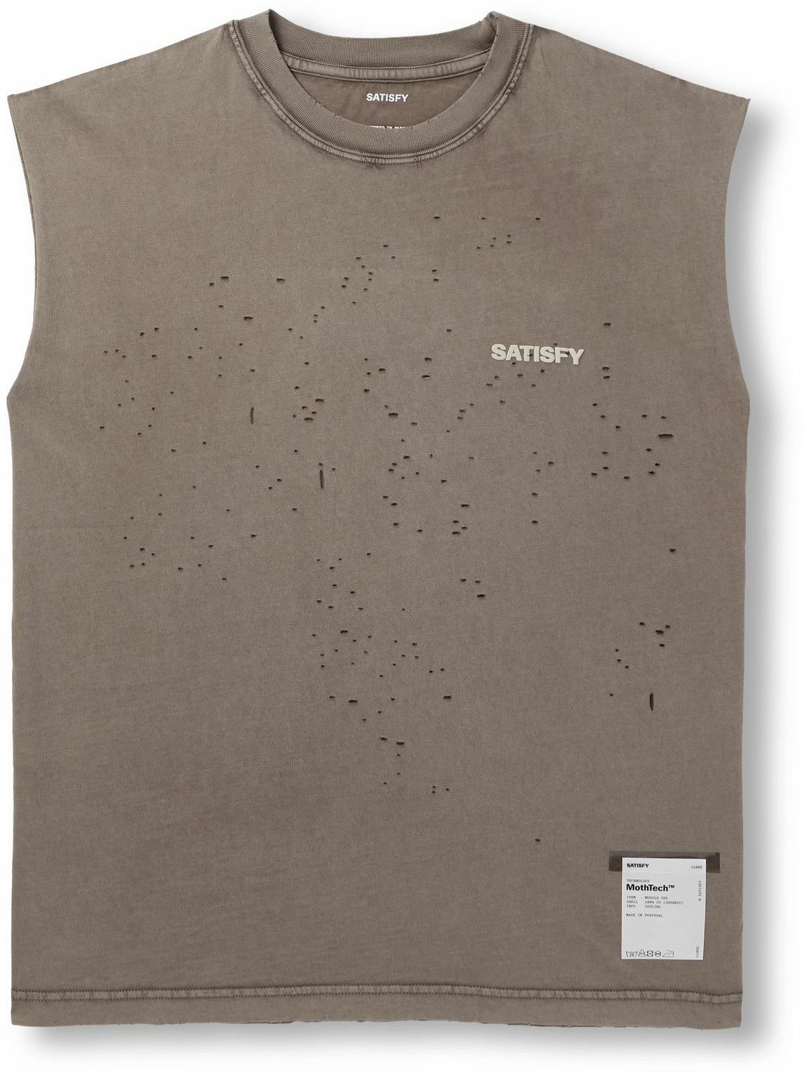 Satisfy CULT 無く MOTH EATEN MUSCLE TEE ランニング