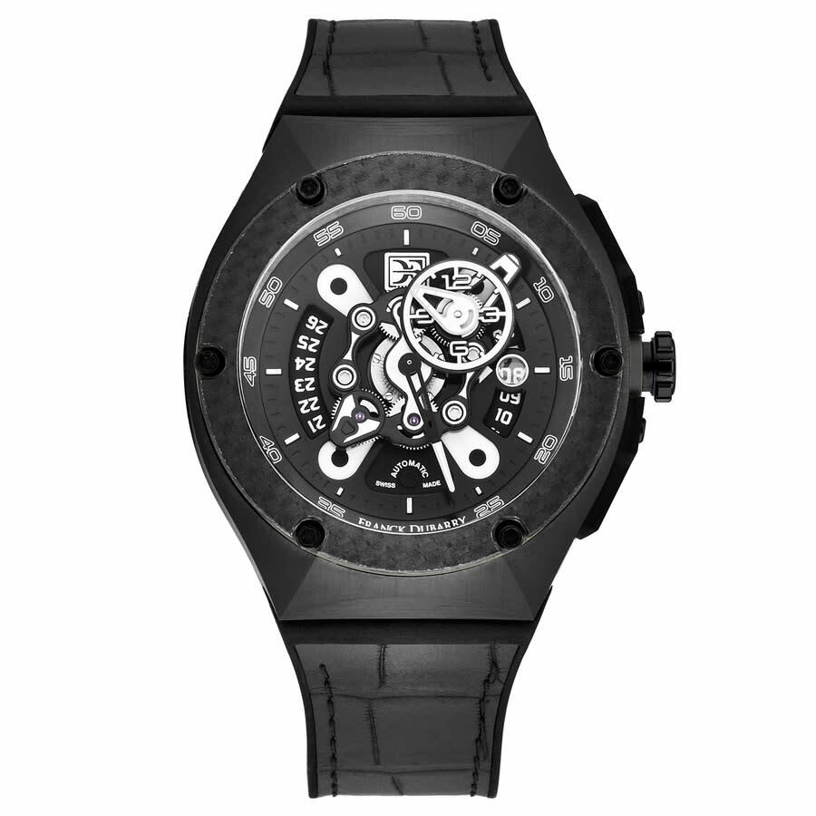 Franck Dubarry Crazy Wheel Automatic Black Dial Mens Watch CW-04-05