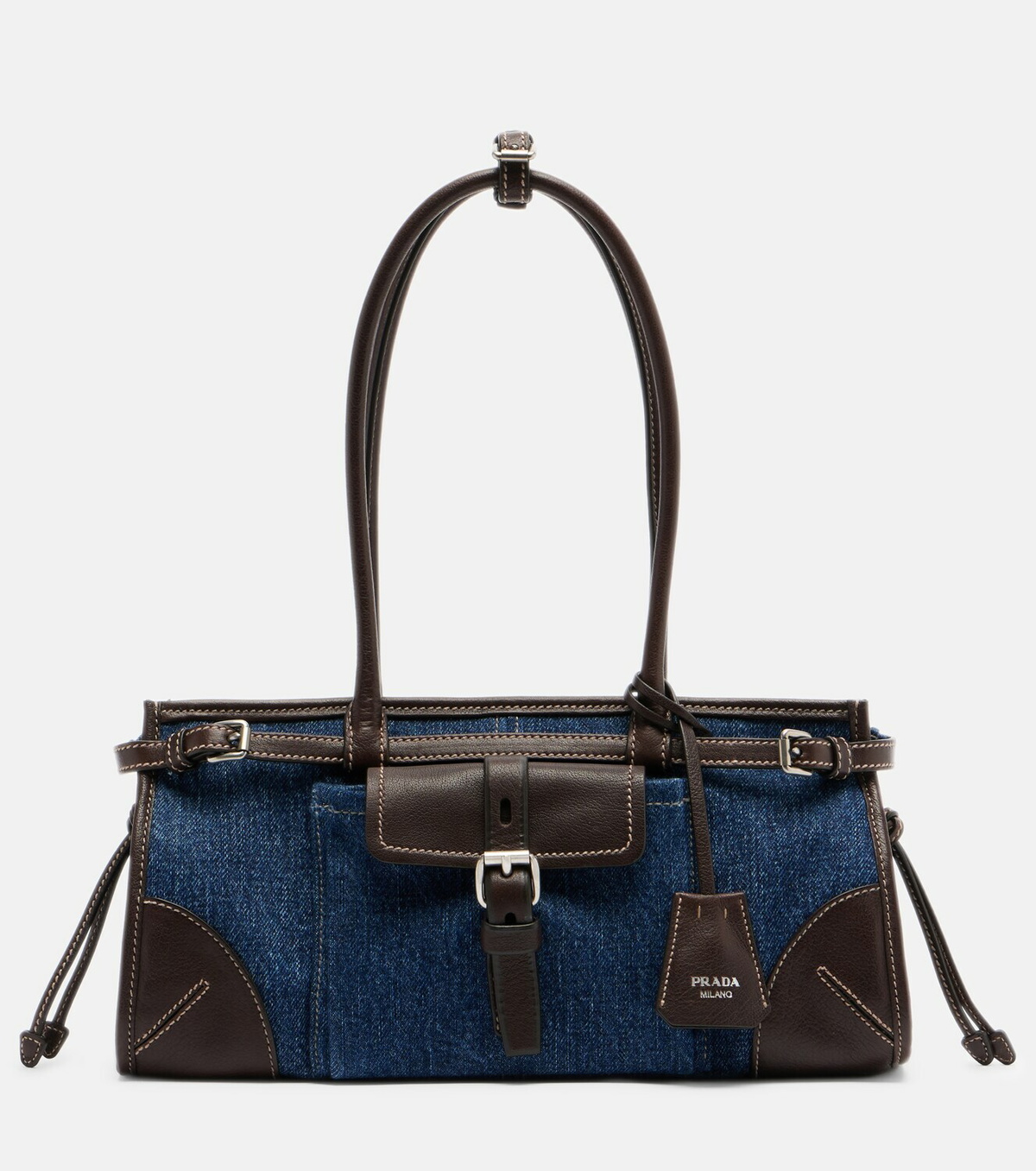 Prada Prada Bonnie Medium denim shoulder bag