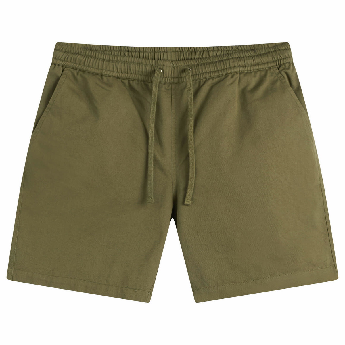 Universal Works Men's Twill Beach Shorts in Light Olive