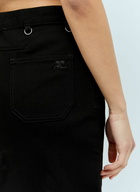Courrèges Multiflex Denim Midi Skirt