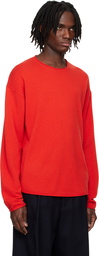Guest in Residence Red Oversized Crew Sweater