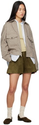 Carter Young SSENSE Exclusive Taupe Harrington Jacket