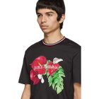 Dolce and Gabbana Black Anthurium T-Shirt