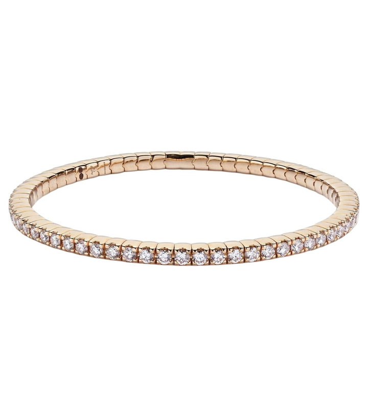 Photo: Bucherer Fine Jewellery Stretchy 18kt rose gold bracelet with diamonds
