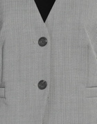 Helmut Lang Womens Tailored Vest in Grey