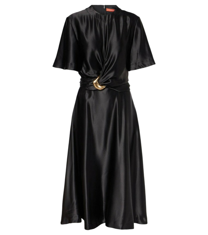 Photo: Altuzarra Honey belted silk satin midi dress