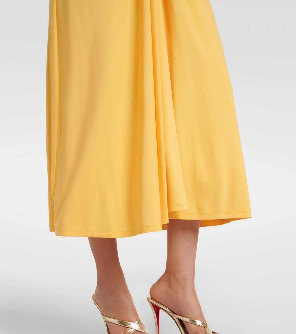 Simkhai Sheyda ruched jersey midi dress