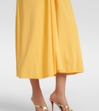 Simkhai Sheyda ruched jersey midi dress