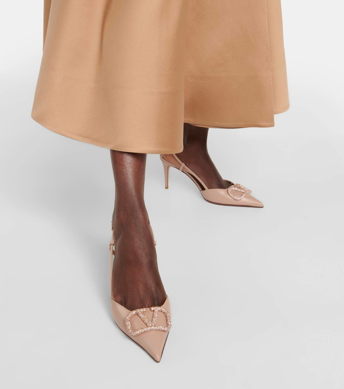 Valentino Garavani VLogo Signature 80 slingback leather